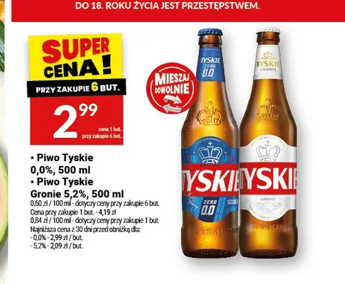 Piwo Tyskie Gronie promocja w Twój Market