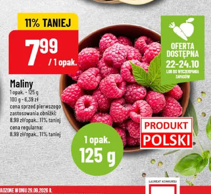 Maliny promocja w POLOmarket
