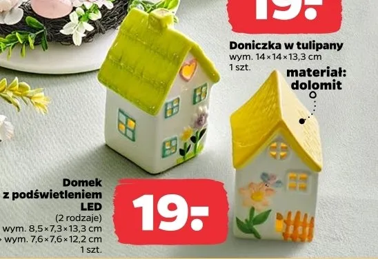 Domek z podświetleniem LED promocja w Netto