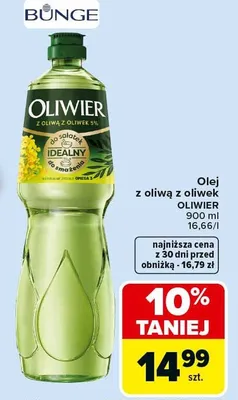 Olej z oliwą z oliwek 900 ml promocja w Carrefour Market
