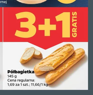 Półbagietka promocja w Netto