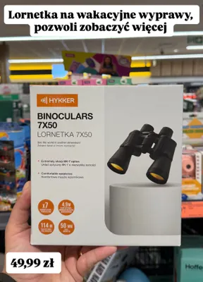 Lornetka HYKKER 7x50 promocja w Biedronka