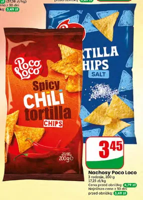 Nachosy solone Poco Loco promocja w Dino