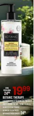 Serum Botanic Therapy ujędrniające serum do twarzy antyaging 30 ml promocja w Drogerie Natura