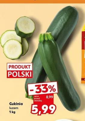 Cukinia luzem promocja w Kaufland