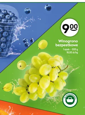 Winogrono bezpestkowe promocja w Żabka