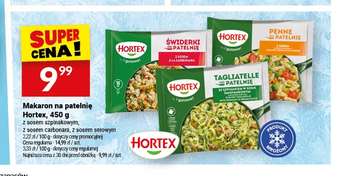 Makaron na patelnię z sosem carbonara Hortex promocja w Twój Market