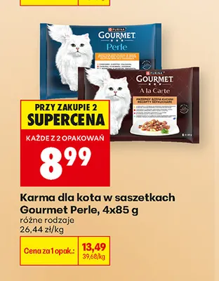 Karma dla kota w saszetkach Gourmet Perle 4-pak promocja w Biedronka
