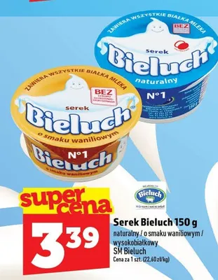 Serek Bieluch wysokobiałkowy promocja w TOPAZ