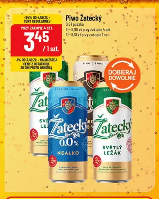 Piwo bezalkoholowe Žatecký Nealko promocja w POLOmarket