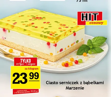 Ciasto serniczek z bąbelkami Marzenie promocja w Gram Market