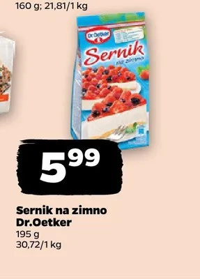 Sernik na zimno Dr.Oetker promocja w Netto