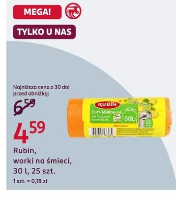 Worki na śmieci promocja w Rossmann