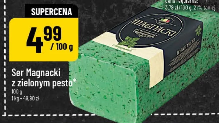 Ser Magnacki z zielonym pesto promocja w POLOmarket