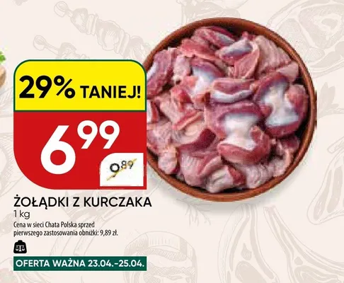 Żołądki z kurczaka promocja w Chata Polska