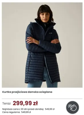 Kurtka przejściowa damska ocieplana Regatta promocja w Regatta