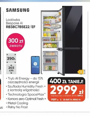 Lodówka Bespoke AI Samsung promocja w Max Elektro