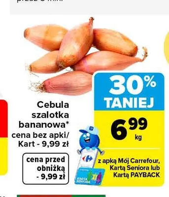 Cebula szalotka bananowa promocja w Carrefour Market