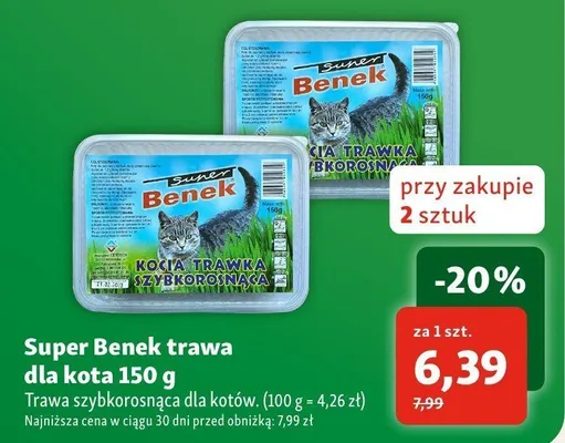 Trawa dla kota Super Benek promocja w MAXI ZOO