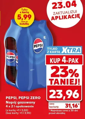 Napój gazowany Pepsi, Pepsi Zero promocja w Kaufland
