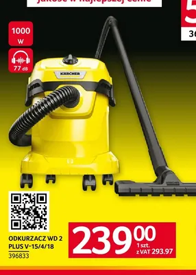 Odkurzacz Wd 2 Plus V-15/4/18 Kärcher promocja w Selgros