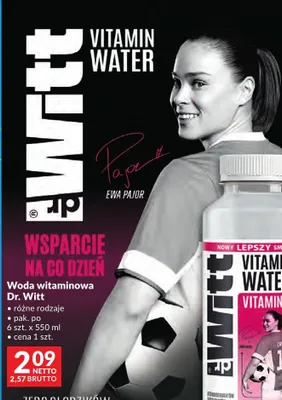 Woda witaminowa Dr. Witt różne rodzaje promocja w Makro
