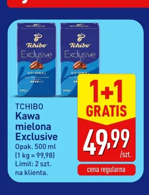 Kawa mielona Exclusive Tchibo promocja w Aldi