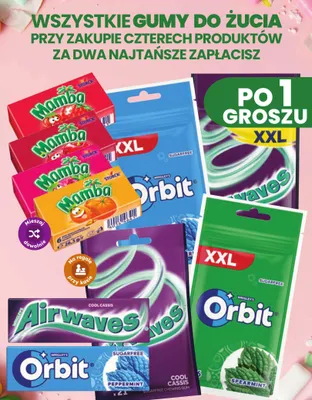 Guma rozpuszczalna Mamba malinowa promocja w Dino