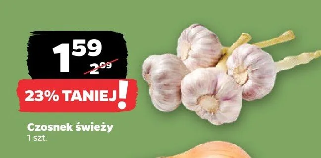 Czosnek świeży promocja w Netto