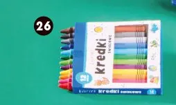 Kredki świecowe 12 sztuk promocja w Biedronka