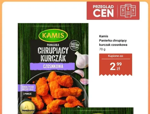 Panierka chrupiący kurczak czosnkowa Kamis promocja w Dino