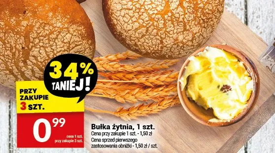 Bułka żytnia promocja w Twój Market