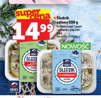 Śledzik solony po kołobrzesku Seko promocja w TOPAZ