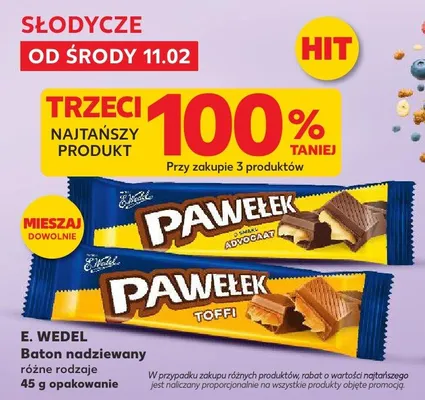 Baton nadziewany różne rodzaje promocja w Kaufland