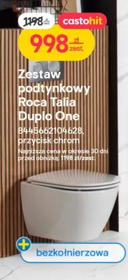 Zestaw podtynkowy Duplo One przycisk chrom promocja w Castorama