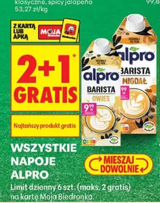 Napój owsiany Alpro Barista promocja w Biedronka