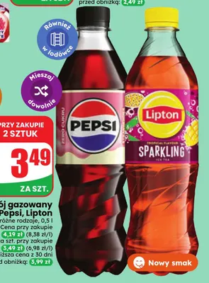 Napój gazowany Pepsi Zero Cukru promocja w Dino