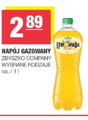 Napój gazowany Zbyszko Lemoniada promocja w SPAR