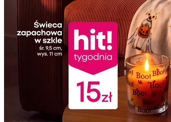 Świeca zapachowa w szkle promocja w Pepco