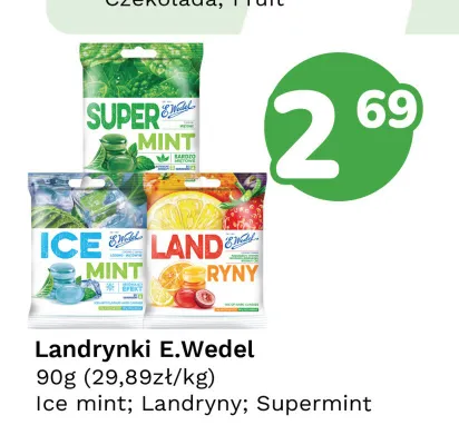 Landrynki E.Wedel Supermint promocja w Limonka