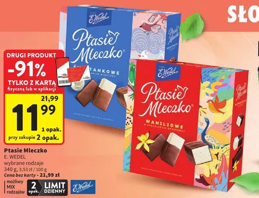 Ptasie Mleczko waniliowe E.Wedel promocja w Intermarche