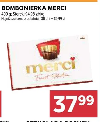 Bombonierka Merci promocja w Stokrotka