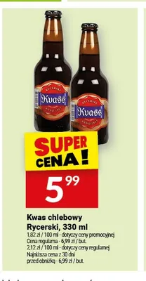 Kwas chlebowy Rycerski promocja w Twój Market