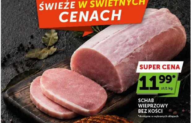 Schab wieprzowy bez kości promocja w Euro Sklep
