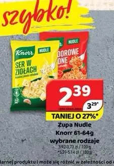 Zupa Nudle Knorr promocja w Delfin