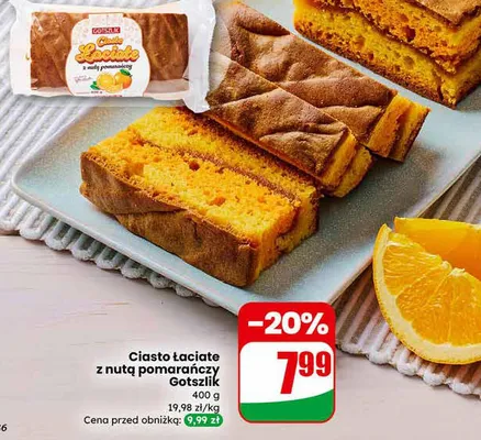 Ciasto łaciate z nutą pomarańczy Gotszlik promocja w Dino