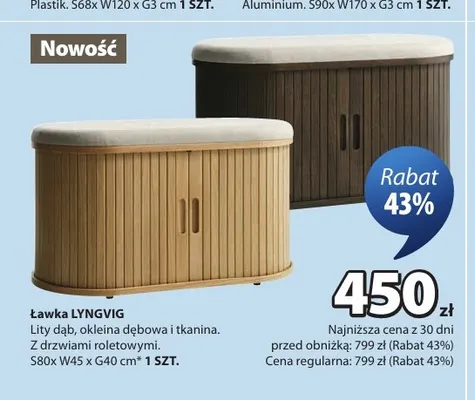 Ławka Lyngvig promocja w Jysk