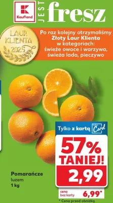 Pomarańcze luzem promocja w Kaufland