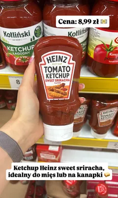 Ketchup Heinz Tomato Sweet Sriracha promocja w Dino