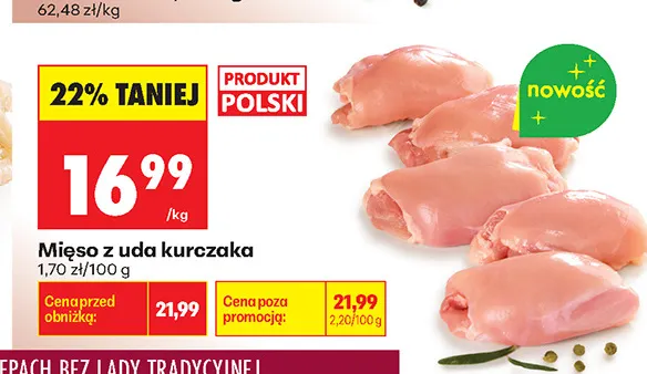 Mięso z uda kurczaka promocja w Biedronka